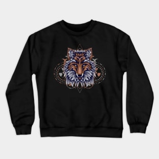 red fox awesome gift Crewneck Sweatshirt